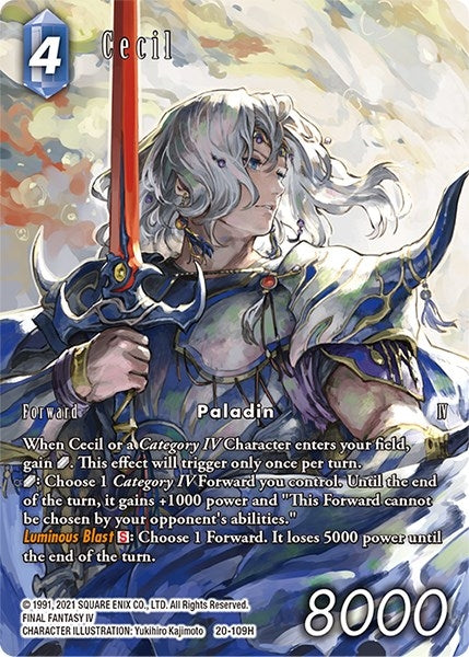 Image for Cecil (Full Art) (109) (Dawn of Heroes) (20-109H) - Final Fantasy TCG