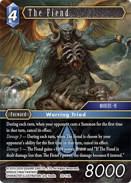 Image for The Fiend (Dawn of Heroes) (20-114L) - Final Fantasy TCG