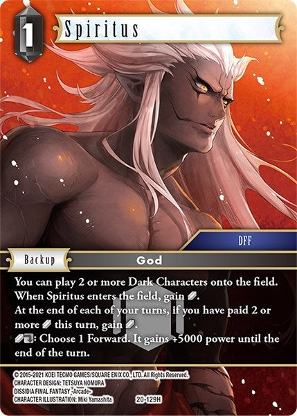 Image for Spiritus (Dawn of Heroes) (20-129H) - Final Fantasy TCG