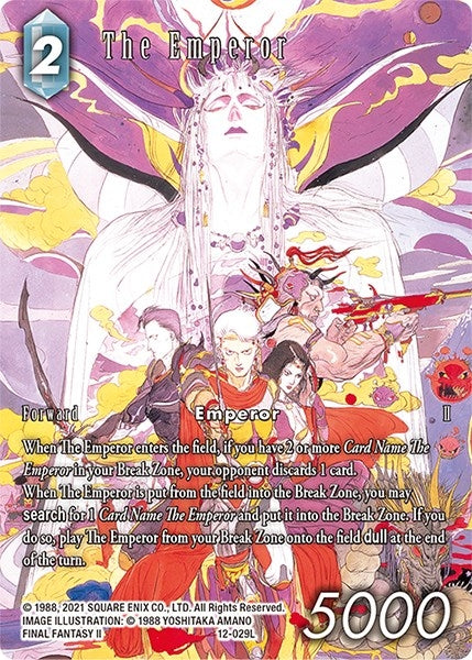 Image for The Emperor (Full Art Reprint) (Dawn of Heroes) (12-029L) - Final Fantasy TCG