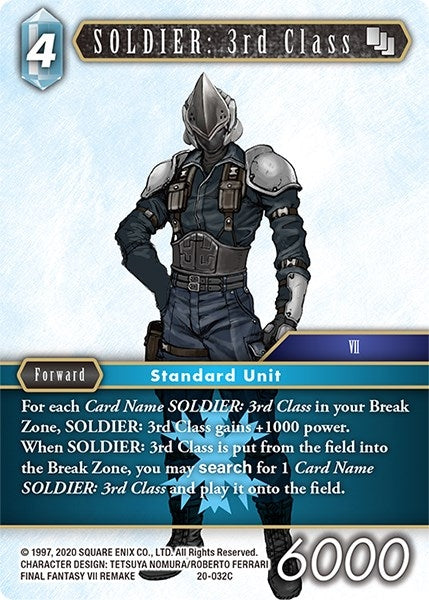 Image for SOLDIER: 3rd Class (Dawn of Heroes) (20-032C) - Final Fantasy TCG