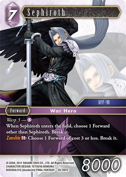 Image for Sephiroth (Dawn of Heroes) (20-097C) - Final Fantasy TCG