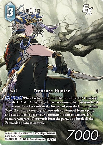 Image for Locke EX (Full Art) (Dawn of Heroes) (20-042L) - Final Fantasy TCG