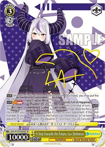 Image for A Step Towards the Future, La+ Darknesss (SP) (hololive production Vol.2) (HOL/W104-E004S SP) - Weiss Schwarz