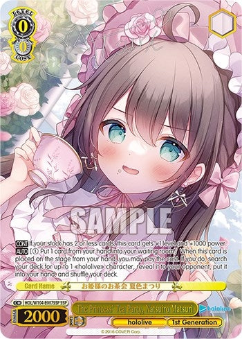 Image for The Princess' Tea Party, Natsuiro Matsuri (SSP) (hololive production Vol.2) (HOL/W104-E007 SSP) - Weiss Schwarz