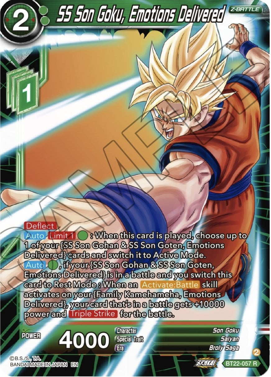 Image for SS Son Goku, Emotions Delivered (Critical Blow) (BT22-057) - Dragon Ball Super: Masters