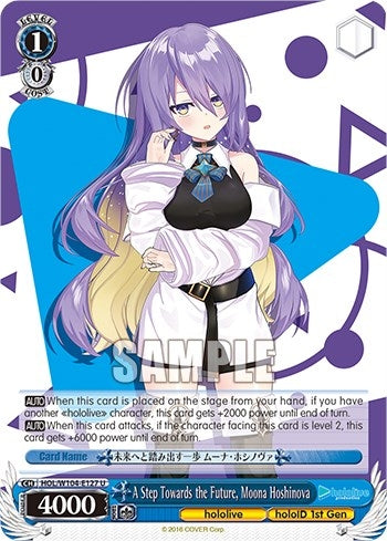 Image for A Step Towards the Future, Moona Hoshinova (hololive production Vol.2) (HOL/W104-E127 U) - Weiss Schwarz