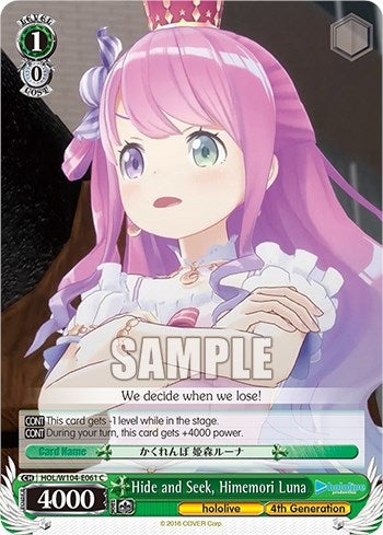 Image for Hide and Seek, Himemori Luna (hololive production Vol.2) (HOL/W104-E061 C) - Weiss Schwarz