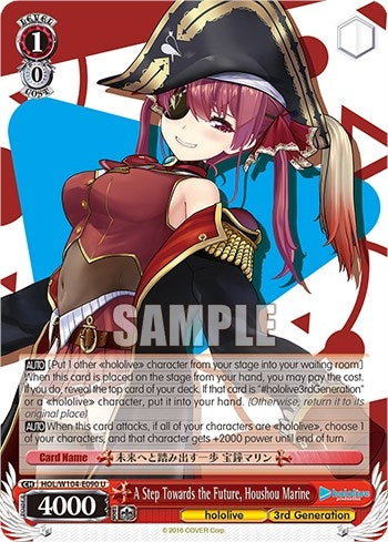 Image for A Step Towards the Future, Houshou Marine (hololive production Vol.2) (HOL/W104-E090 U) - Weiss Schwarz