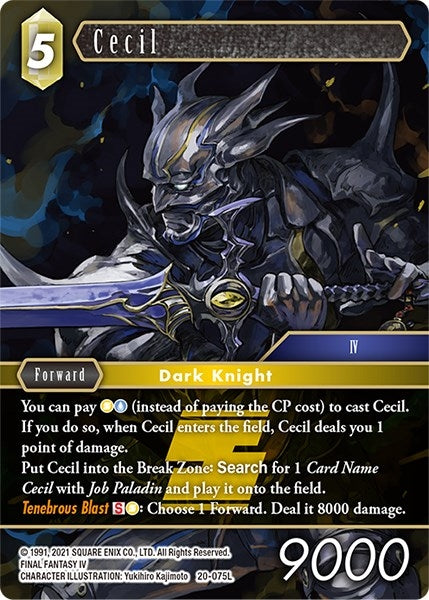 Image for Cecil (075) (Dawn of Heroes) (20-075L) - Final Fantasy TCG