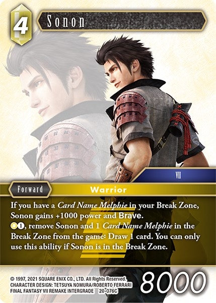 Image for Sonon (Dawn of Heroes) (20-076C) - Final Fantasy TCG