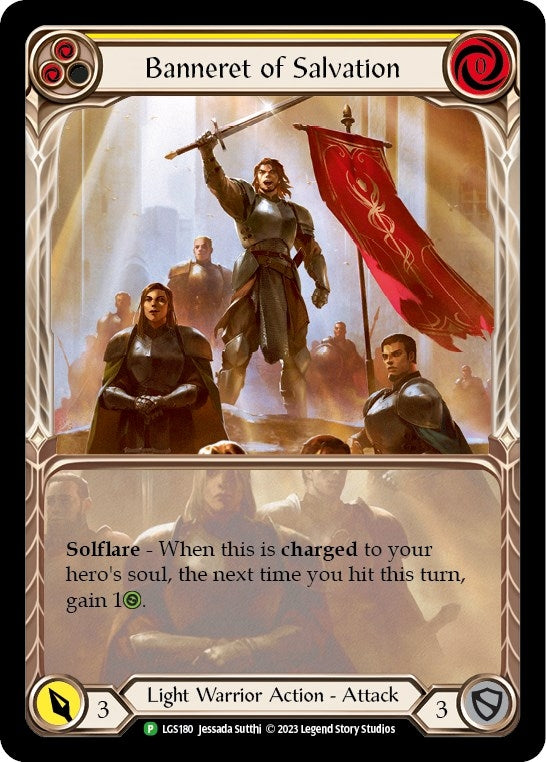 Image for Banneret of Salvation - LGS180 (Flesh and Blood: Promo Cards) (LGS180) - Flesh and Blood TCG