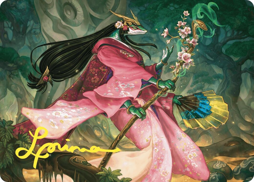 Image for Sakiko, Mother of Summer Art Card (Gold-Stamped Signature) (Art Series: Commander Masters) (24) - Magic: The Gathering