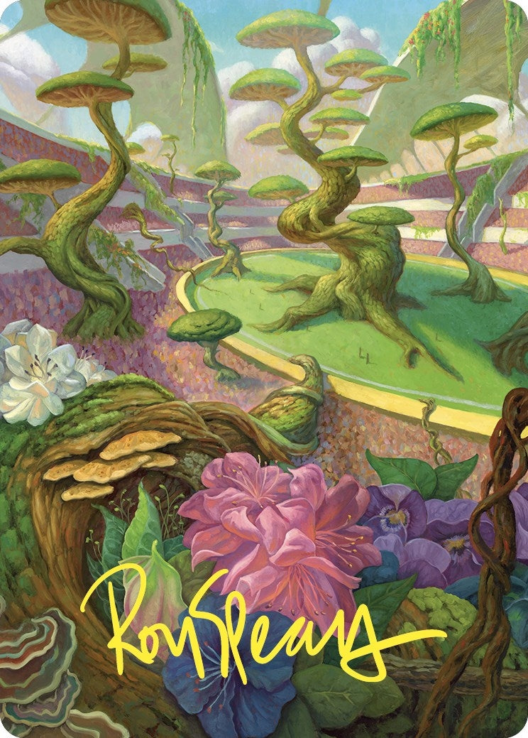 Image for Undergrowth Stadium Art Card (Gold-Stamped Signature) (Art Series: Commander Masters) (49) - Magic: The Gathering