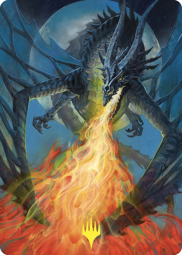 Image for Balefire Dragon Art Card (Gold-Stamped) (Art Series: Commander Masters) (65) - Magic: The Gathering