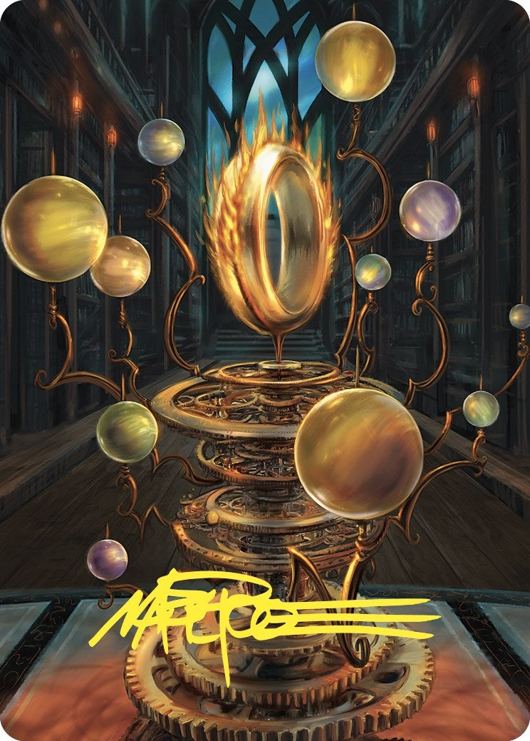 Image for Sol Ring Art Card (Gold-Stamped Signature) (Art Series: Commander Masters) (70) - Magic: The Gathering
