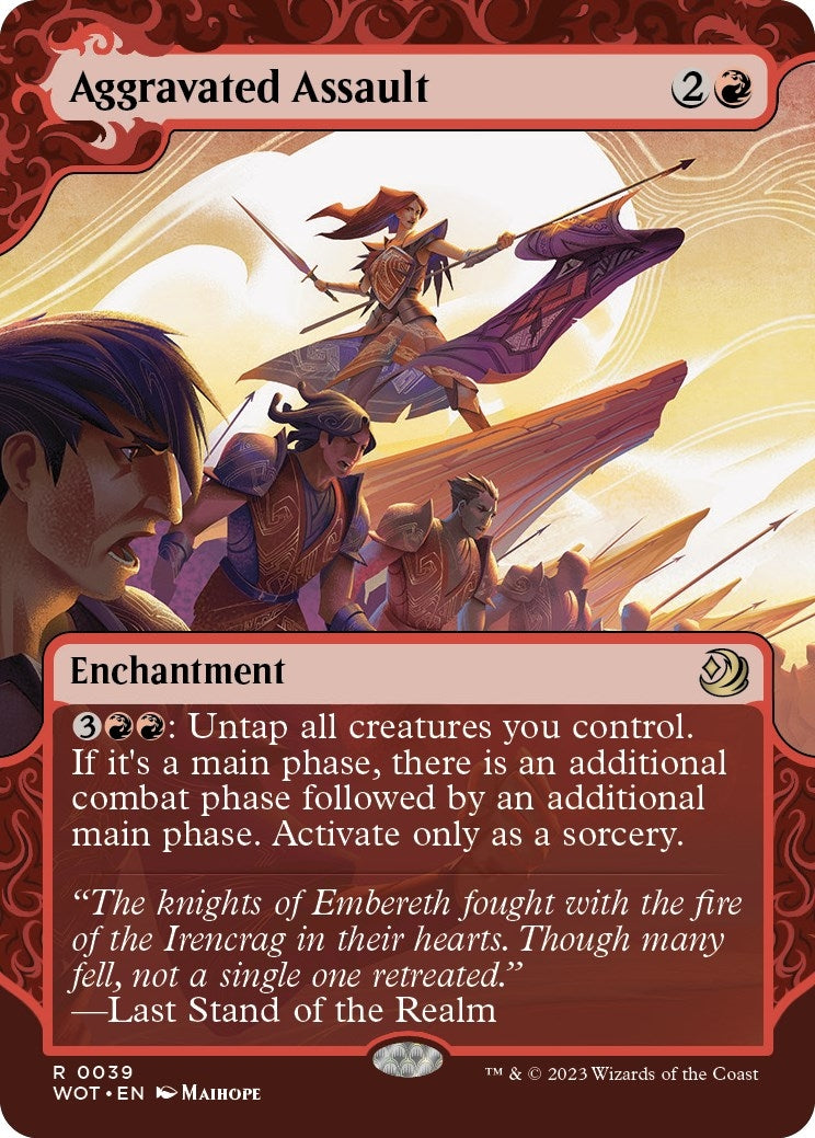Image for Aggravated Assault (Wilds of Eldraine: Enchanting Tales) (39) - Magic: The Gathering