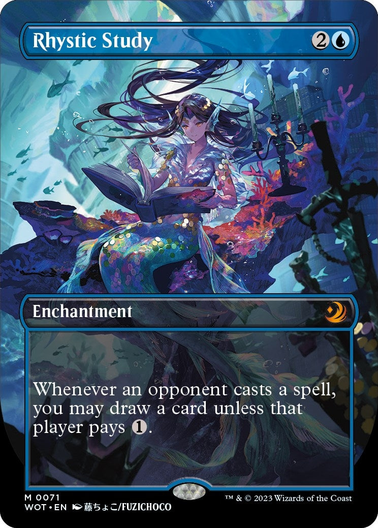 Image for Rhystic Study (Anime Borderless) (Wilds of Eldraine: Enchanting Tales) (71) - Magic: The Gathering