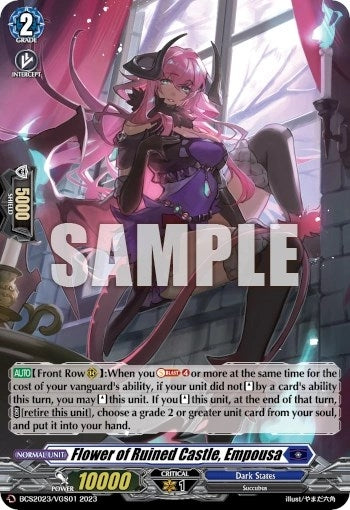 Image for Flower of Ruined Castle, Empousa (Bushiroad Event Cards) (BCS2023/VGS01) - Cardfight Vanguard