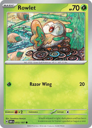 Image for Rowlet (SV03: Obsidian Flames) (013/197) - Pokemon