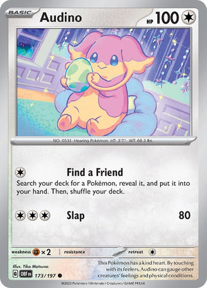 Image for Audino (SV03: Obsidian Flames) (173/197) - Pokemon