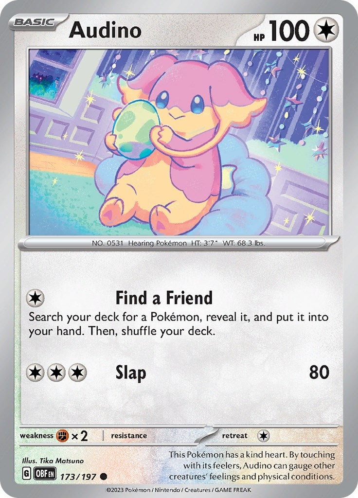 Image for Audino (SV03: Obsidian Flames) (173/197) - Pokemon