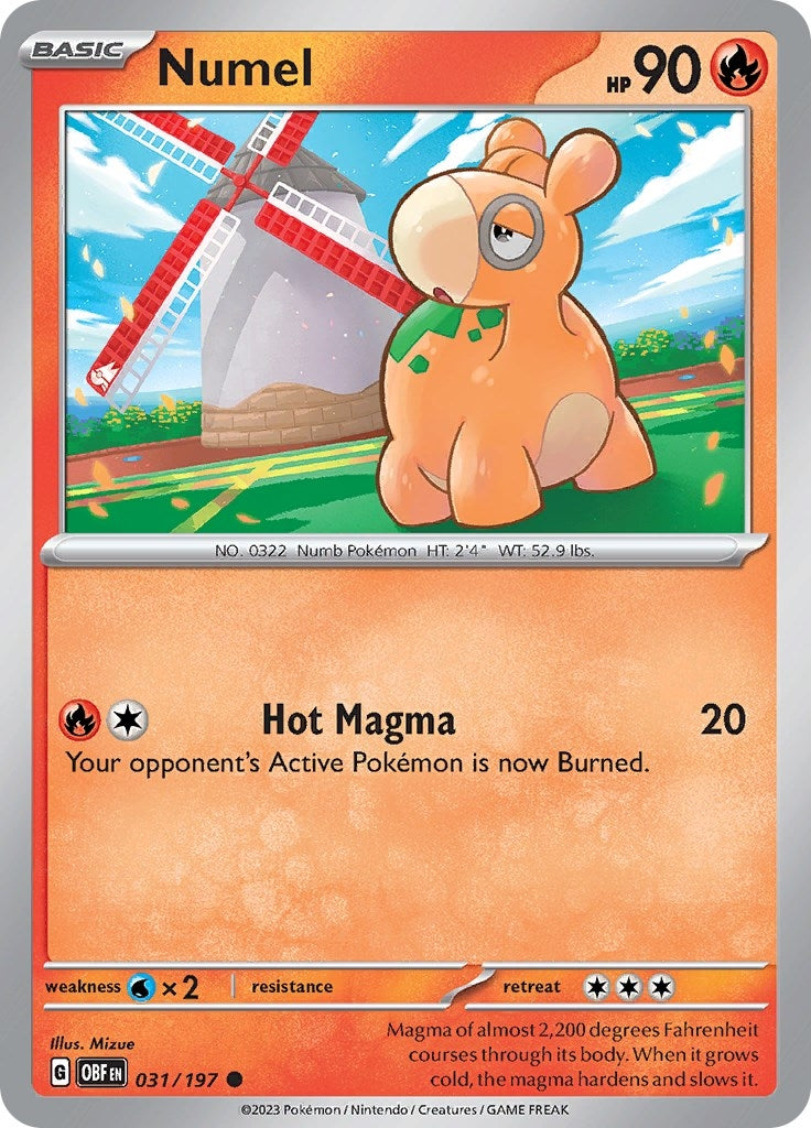 Image for Numel (SV03: Obsidian Flames) (031/197) - Pokemon