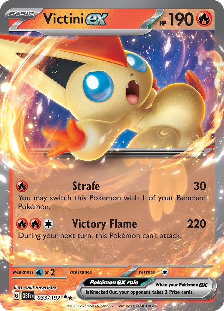 Image for Victini ex (SV03: Obsidian Flames) (033/197) - Pokemon