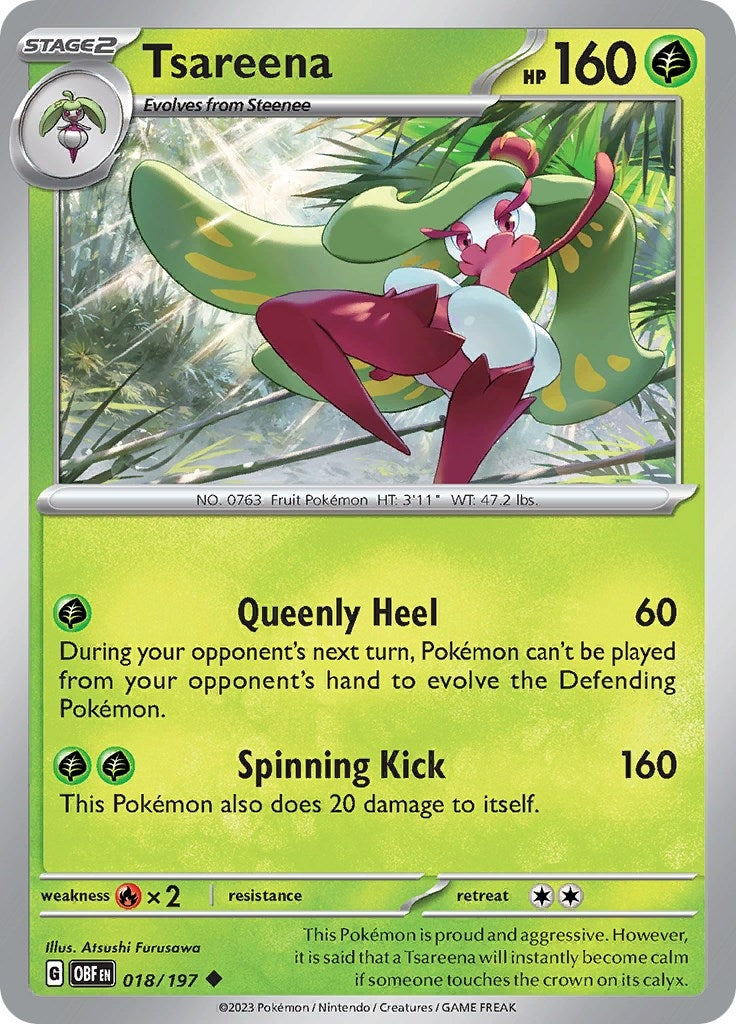 Image for Tsareena (SV03: Obsidian Flames) (018/197) - Pokemon