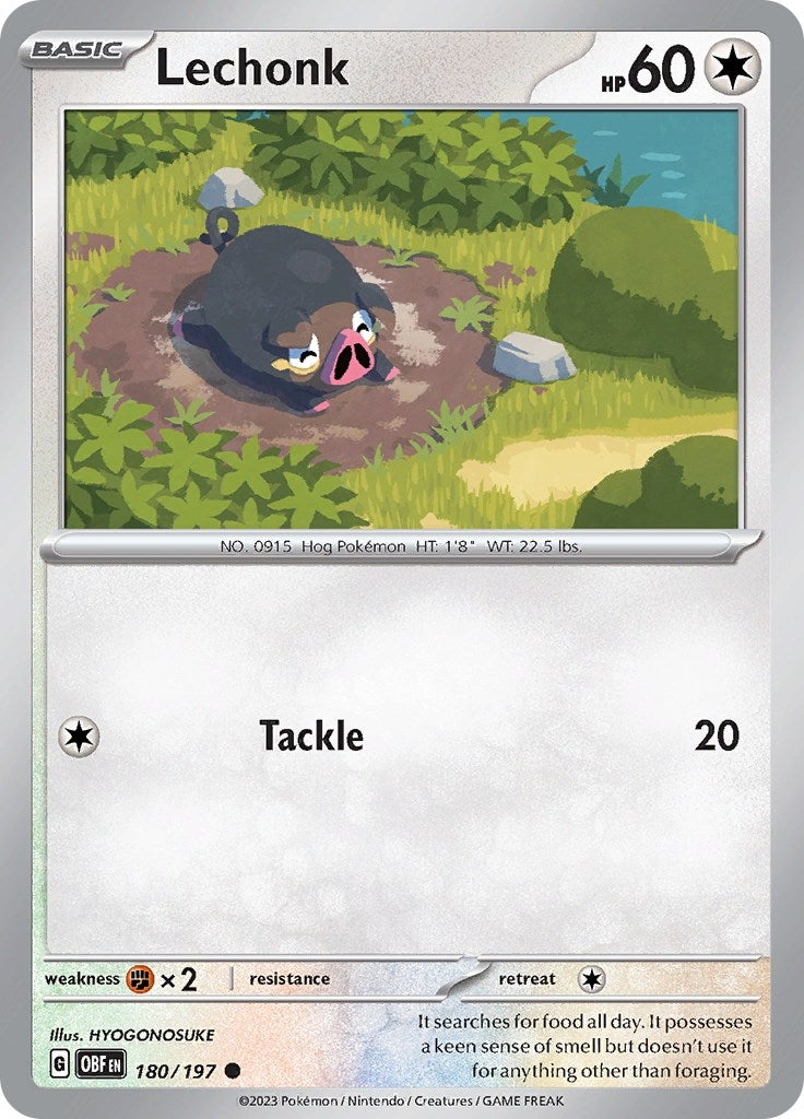 Image for Lechonk (SV03: Obsidian Flames) (180/197) - Pokemon