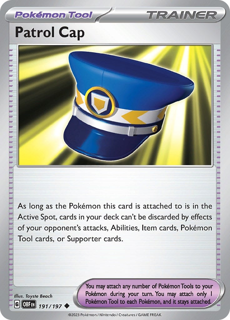 Image for Patrol Cap (SV03: Obsidian Flames) (191/197) - Pokemon
