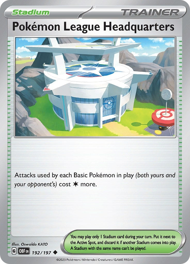 Image for Pokemon League Headquarters (SV03: Obsidian Flames) (192/197) - Pokemon
