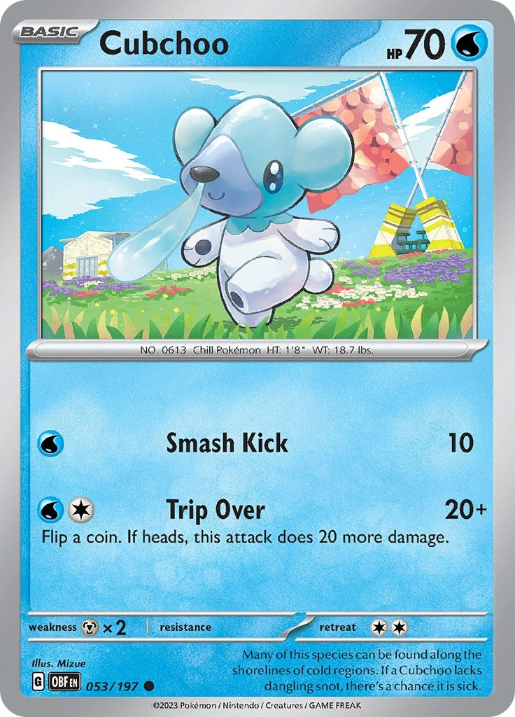 Image for Cubchoo (SV03: Obsidian Flames) (053/197) - Pokemon