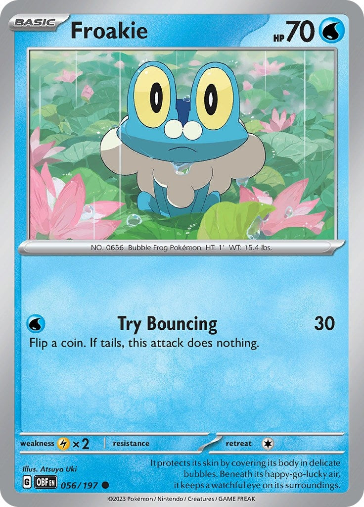 Image for Froakie (SV03: Obsidian Flames) (056/197) - Pokemon