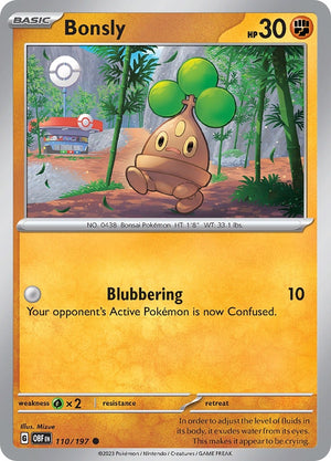 Image for Bonsly (SV03: Obsidian Flames) (110/197) - Pokemon