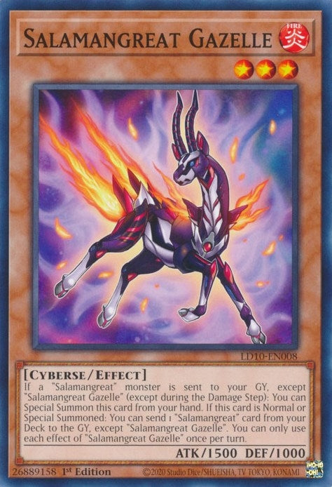 Image for Salamangreat Gazelle (Legendary Duelists: Soulburning Volcano) (LD10-EN008) - YuGiOh