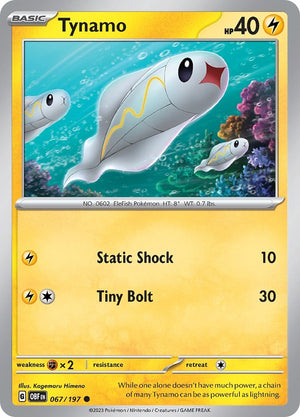Image for Tynamo (SV03: Obsidian Flames) (067/197) - Pokemon