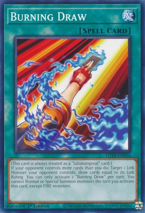 Image for Burning Draw (Legendary Duelists: Soulburning Volcano) (LD10-EN016) - YuGiOh