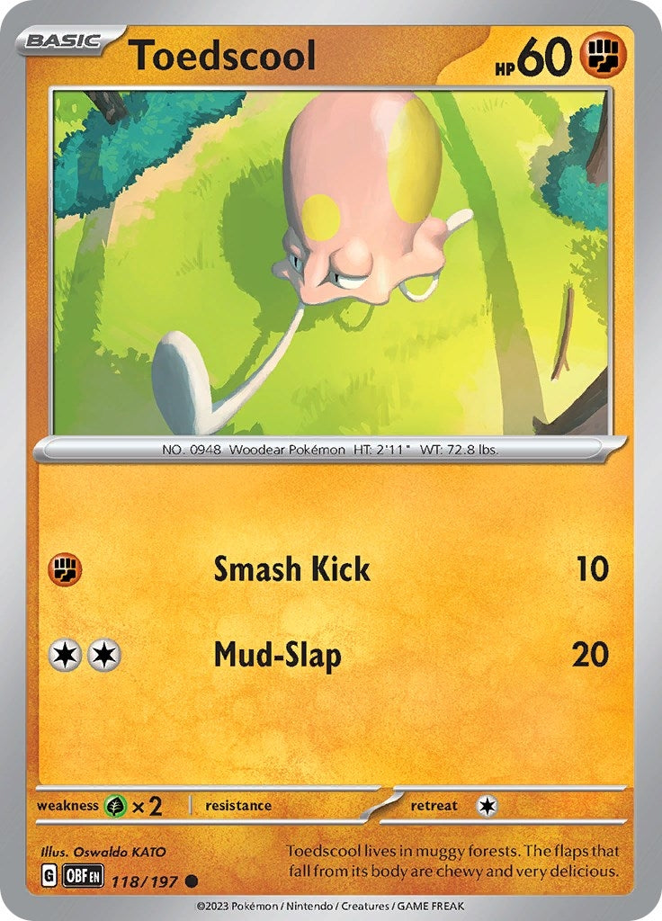 Image for Toedscool (SV03: Obsidian Flames) (118/197) - Pokemon