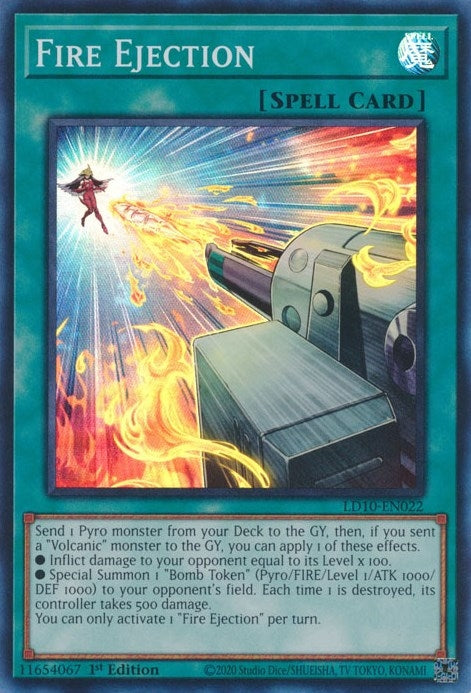 Image for Fire Ejection (Legendary Duelists: Soulburning Volcano) (LD10-EN022) - YuGiOh