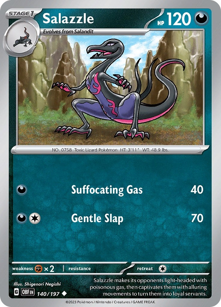 Image for Salazzle (SV03: Obsidian Flames) (140/197) - Pokemon