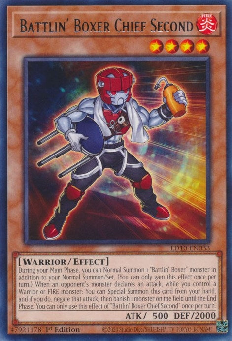 Image for Battlin' Boxer Chief Second (Legendary Duelists: Soulburning Volcano) (LD10-EN033) - YuGiOh