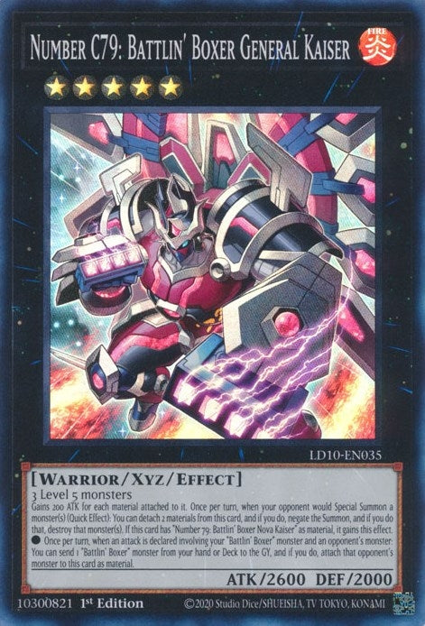 Image for Number C79: Battlin' Boxer General Kaiser (Legendary Duelists: Soulburning Volcano) (LD10-EN035) - YuGiOh