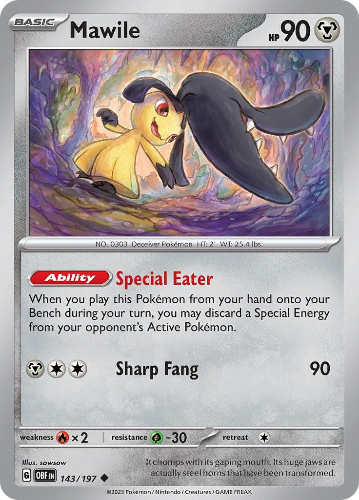 Image for Mawile (SV03: Obsidian Flames) (143/197) - Pokemon