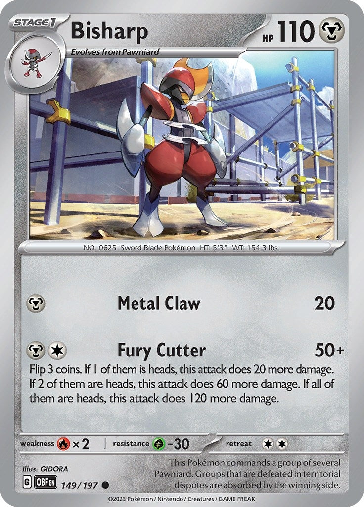 Image for Bisharp (SV03: Obsidian Flames) (149/197) - Pokemon
