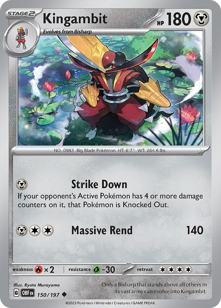 Image for Kingambit (SV03: Obsidian Flames) (150/197) - Pokemon