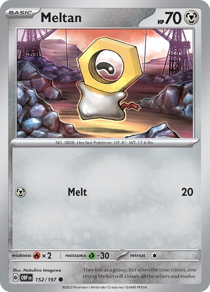 Image for Meltan (SV03: Obsidian Flames) (152/197) - Pokemon