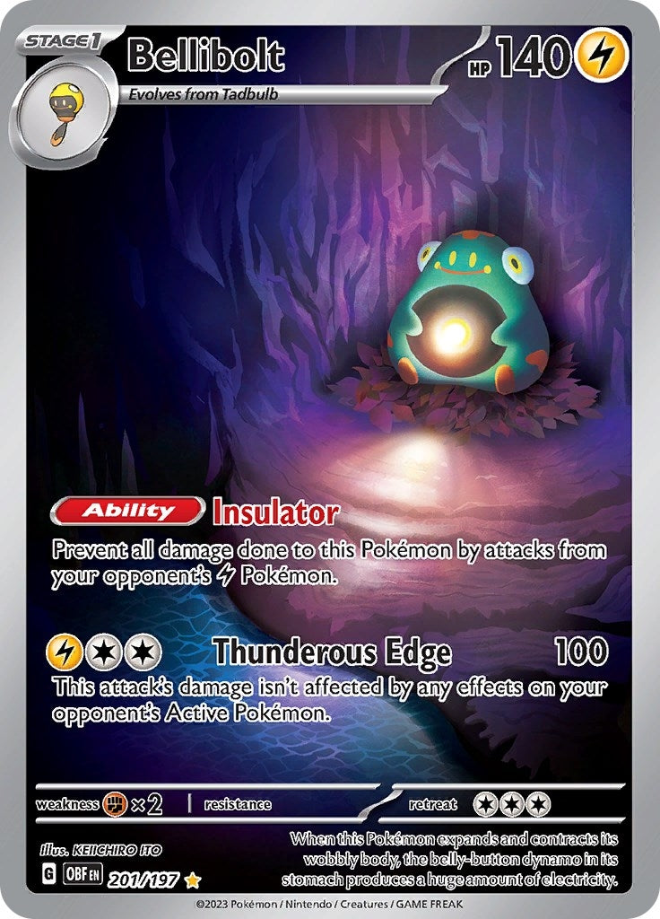 Image for Bellibolt (SV03: Obsidian Flames) (201/197) - Pokemon