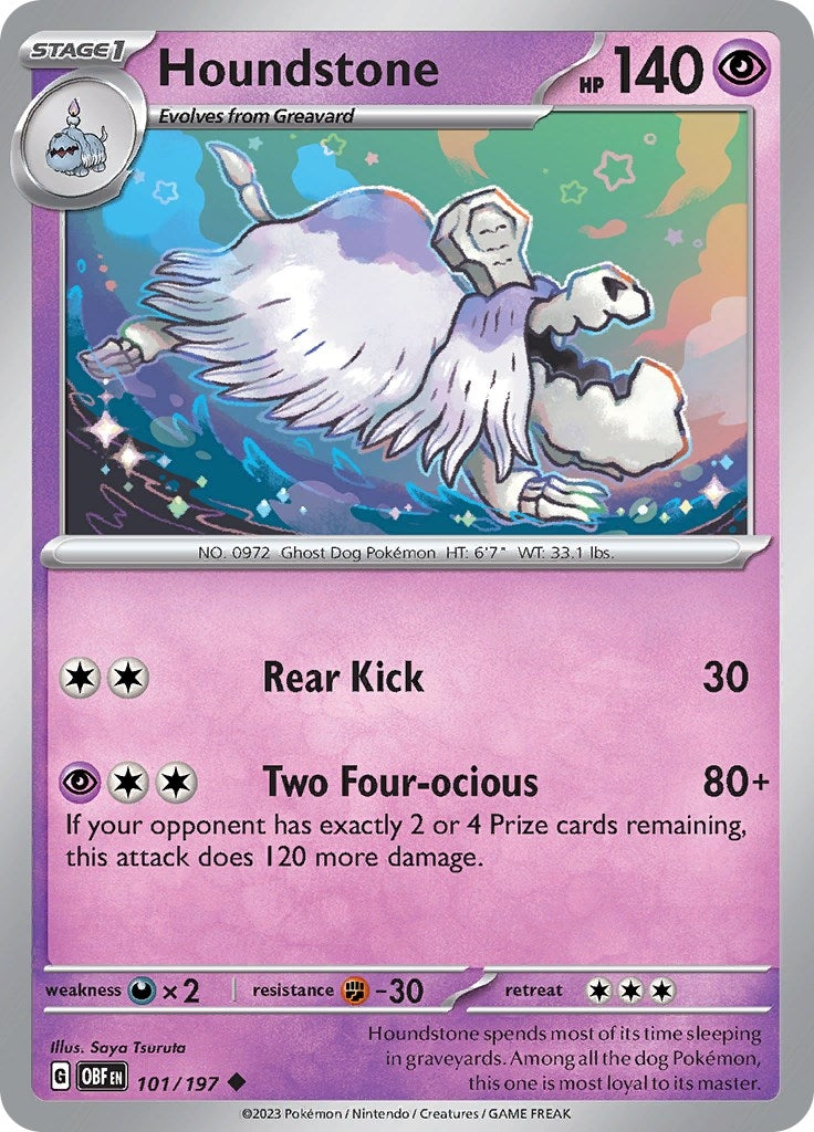 Image for Houndstone (SV03: Obsidian Flames) (101/197) - Pokemon