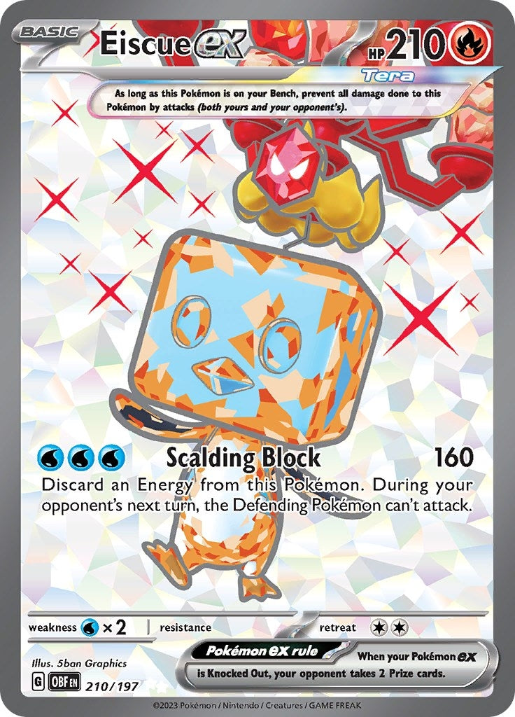 Image for Eiscue ex (SV03: Obsidian Flames) (210/197) - Pokemon